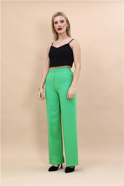 Bol Paça Pantolon-Yeşil
