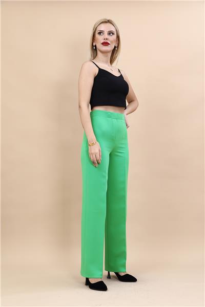 Bol Paça Pantolon-Yeşil