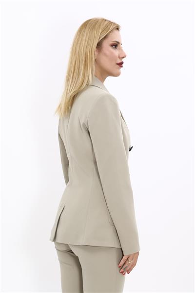 Cepli Şık Blazer Kadın Ceket-Bambu