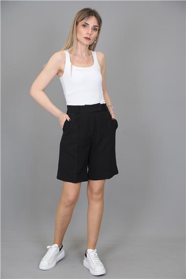 Duble Paça Şort-Siyah - 5023100