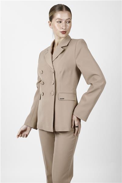 Erkek Yaka Blazer Ceket-Taş