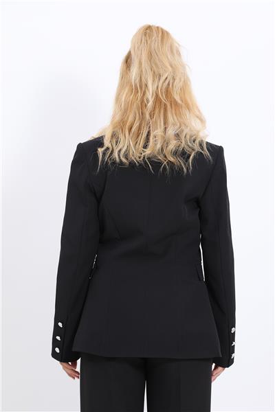 Erkek Yaka  Çapraz Ceket-Siyah