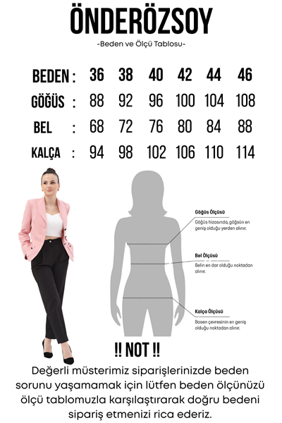 Erkek Yaka Kruvaze Blazer Kadın Ceket-Kırmızı