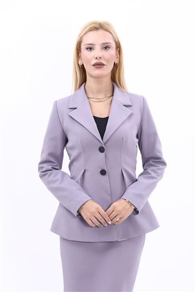 Erkek Yaka Önleri Pileli Ceket-Antrasit