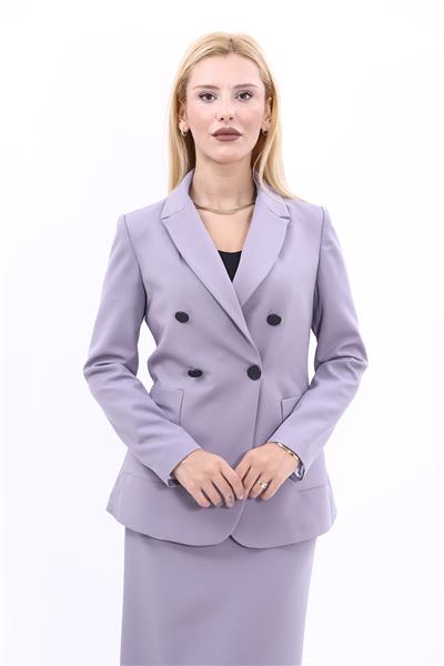Erkek Yaka Torba Cepli Klasik Ceket-Antrasit