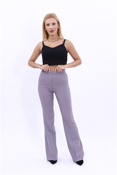 İspanyol Paça Pantolon-Antrasit