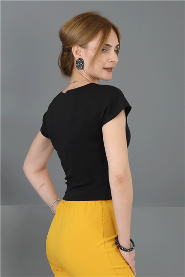 İspanyol Paça Pantolon-Hardal - 5003100