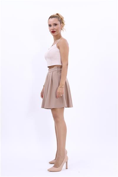 Kısa Kloş Etek-Taş