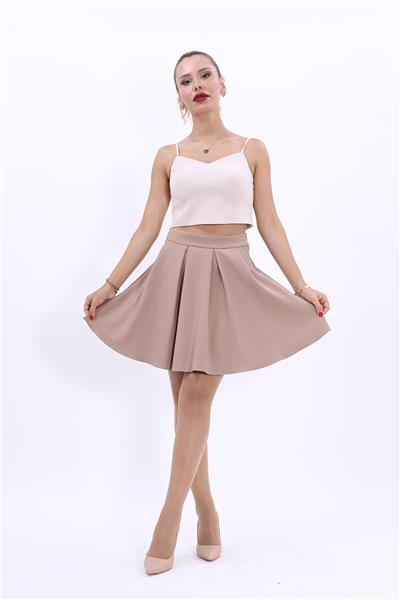 Kısa Kloş Etek-Taş