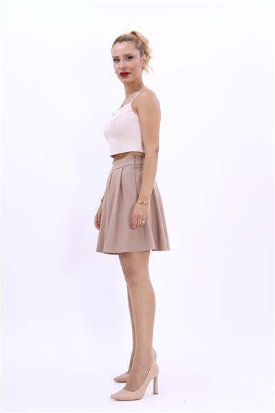 Kısa Kloş Etek-Taş