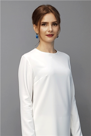 Sıfır Yaka Uzun Kol Bluz- Beyaz