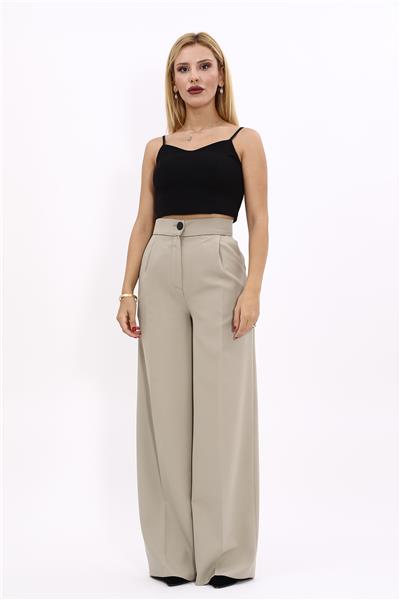 Korsaj Kemer Palazzo Pantolon-Bambu