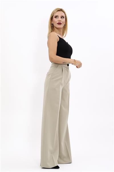 Korsaj Kemer Palazzo Pantolon-Bambu