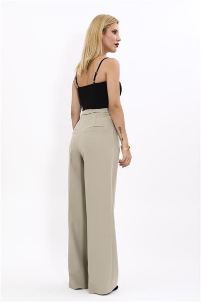 Korsaj Kemer Palazzo Pantolon-Bambu