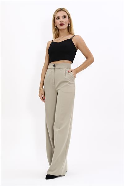 Korsaj Kemer Palazzo Pantolon-Bambu