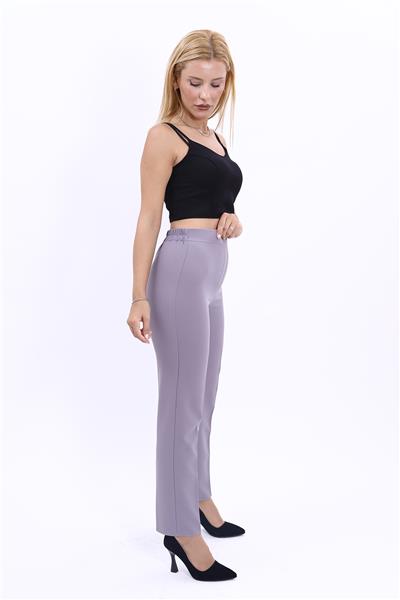 Lastikli Dar Paça Pantolon-Antrasit - 5014100