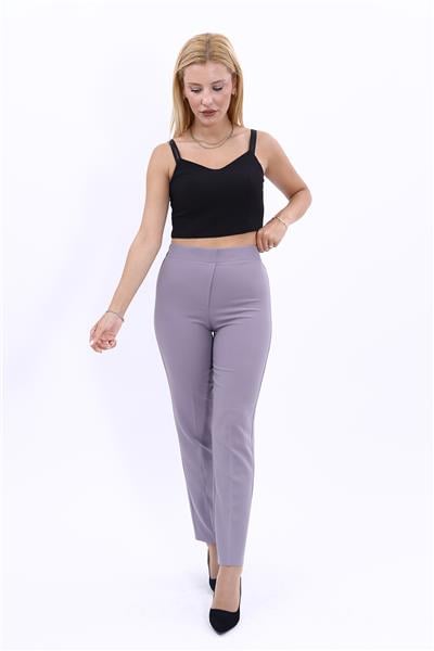 Lastikli Dar Paça Pantolon-Antrasit - 5014100