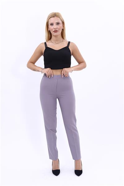 Lastikli Dar Paça Pantolon-Antrasit - 5014100