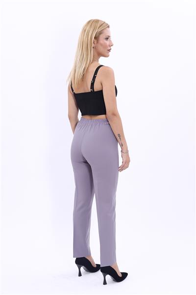 Lastikli Dar Paça Pantolon-Antrasit - 5014100