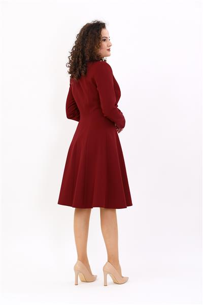 Prenses Elbise-Bordo