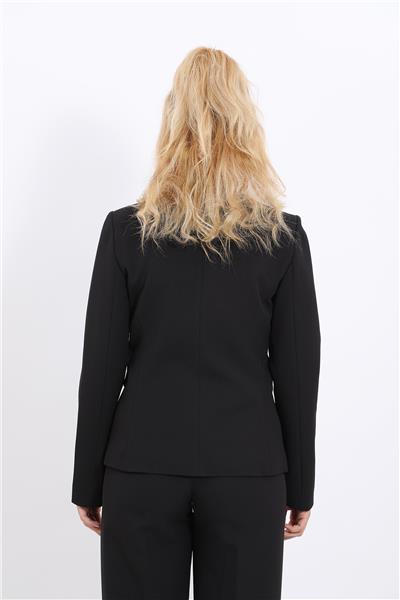 Tek Düğmeli Klasik Ceket-Siyah