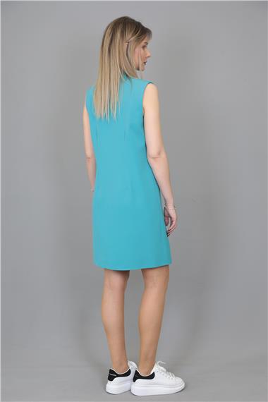 Yelek Elbise-Turkuaz