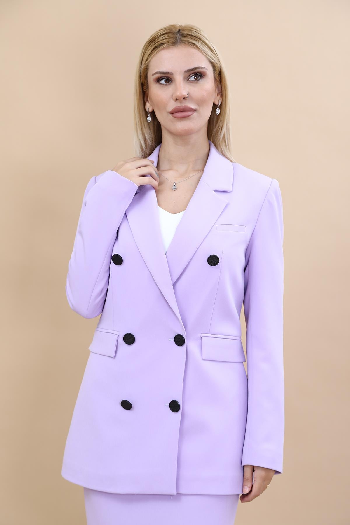 Blazer Ceket-Menekşe Önder Özsoy 1034100 Blazer Ceket