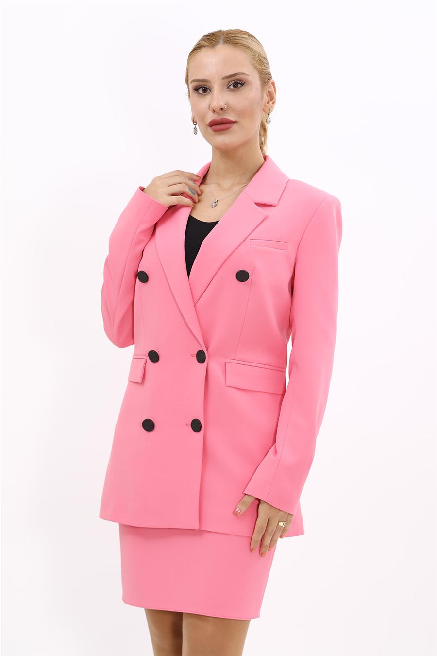 Blazer Ceket-Pembe Önder Özsoy 2134100 Orta Boy Ceket