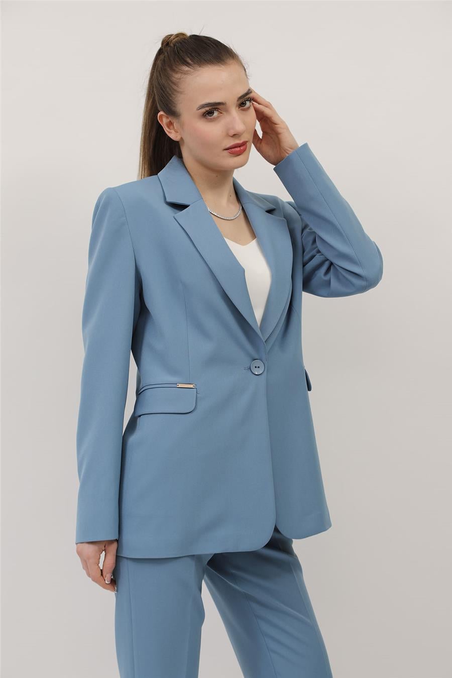 Erkek Yaka Oversize Ceket-Deniz Önder Özsoy 1097100 Orta Boy Ceket