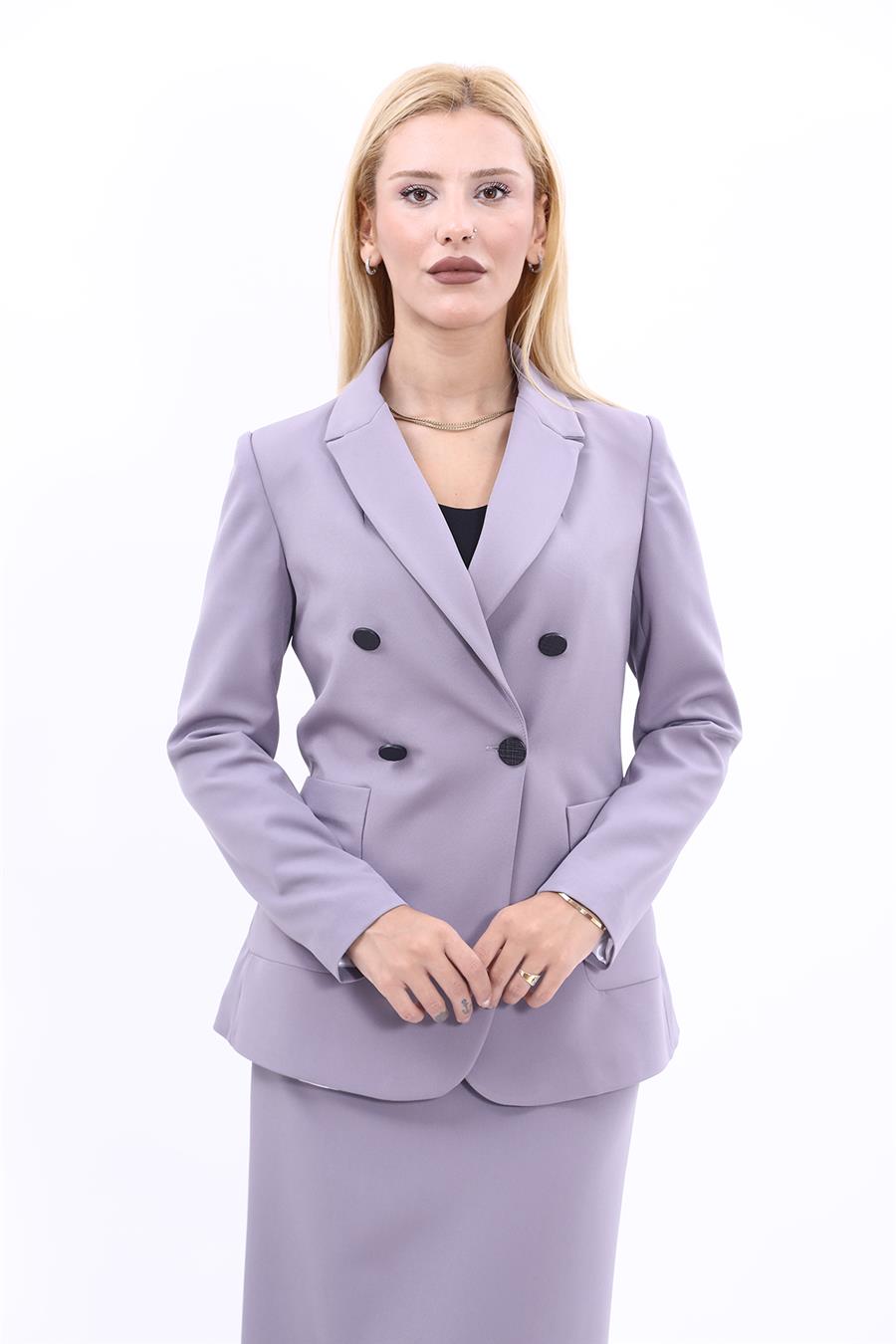 Erkek Yaka Torba Cepli Klasik Ceket-Antrasit Önder Özsoy 1062100 Cep Torbalı Ceket