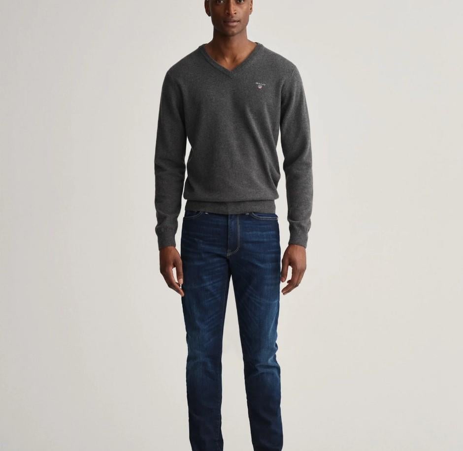 GANT Erkek Lacivert Extra Slim Fit Jean Pantolon