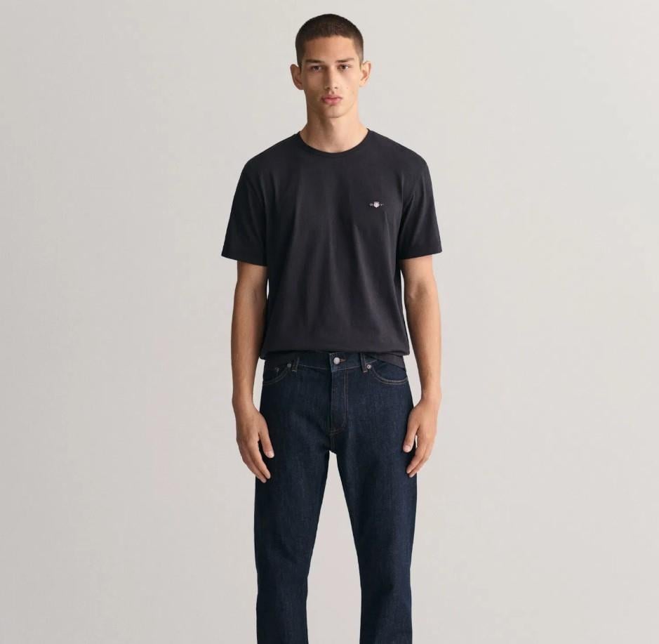 GANT Erkek Lacivert Regular Fit Jean Pantolon