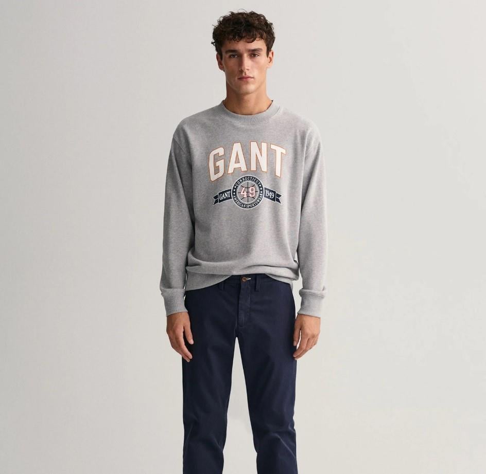 GANT Erkek Lacivert Slim Fit Hallden Pantolon