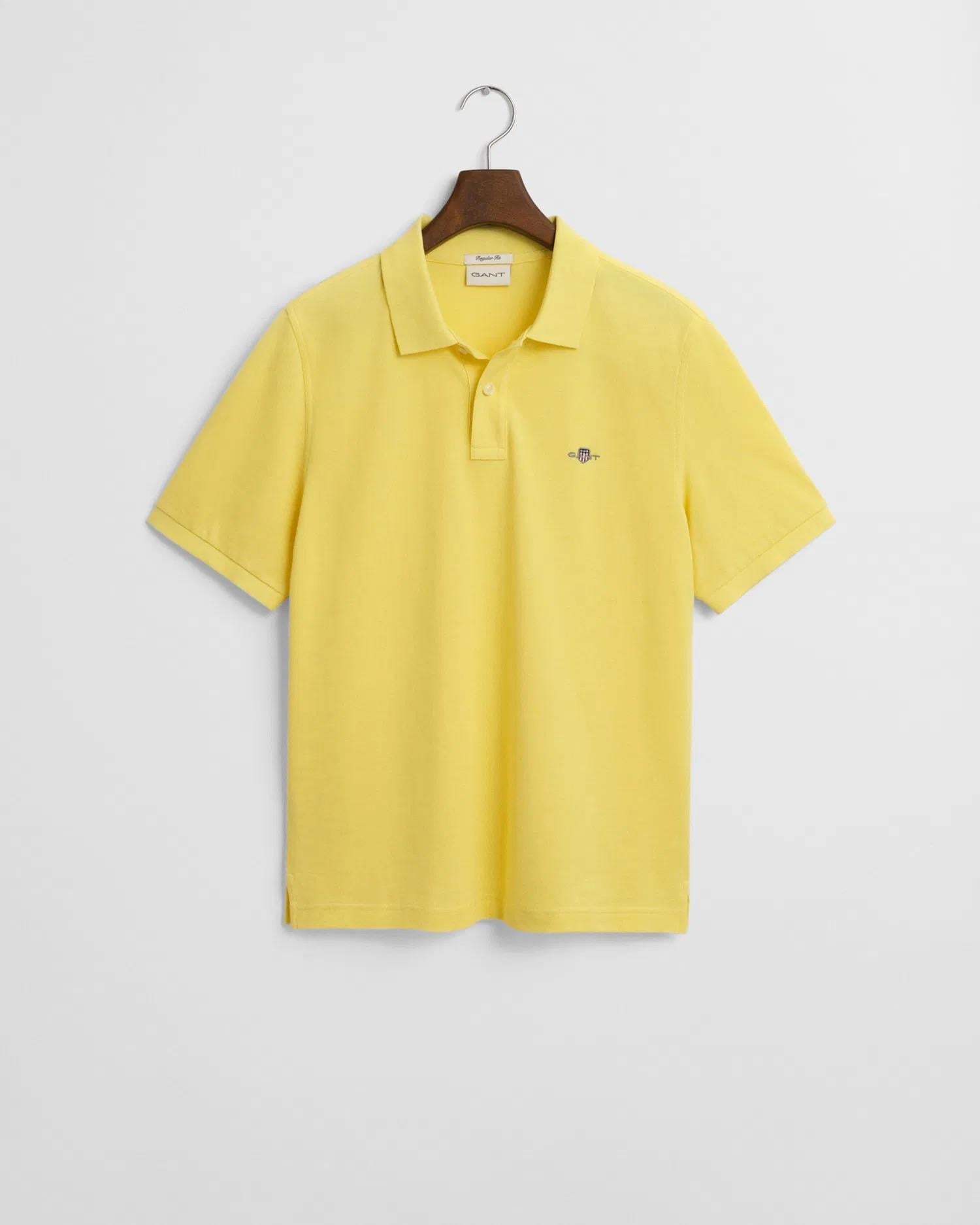 GANT Erkek Sarı Regular Fit Logolu Polo
