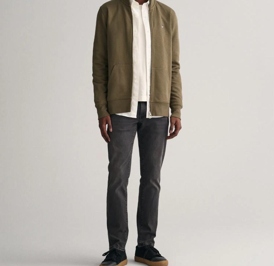 GANT Erkek Siyah Extra Slim Fit Pantolon