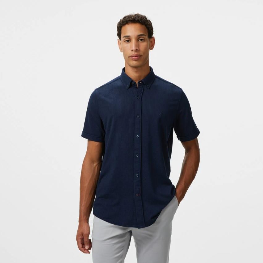 Nautica Erkek Lacivert Classic Fit Gömlek