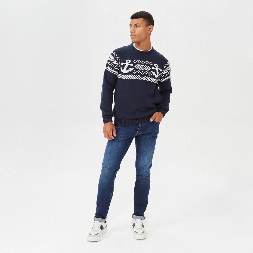 NAUTICA ERKEK MAVİ DENİM PANTOLON