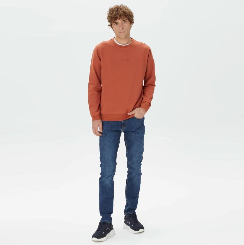 NAUTICA ERKEK MAVİ SLIM FIT DENIM PANTOLON