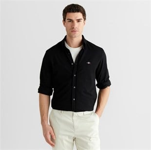 GANT Erkek Siyah Regular Fit Gömlek