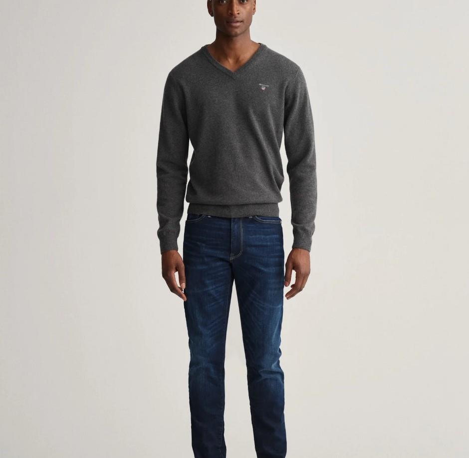 GANT Erkek Lacivert Extra Slim Fit Jean Pantolon