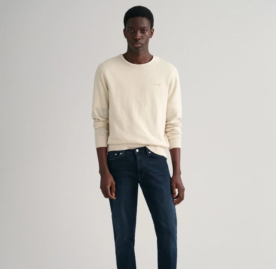 GANT Erkek Lacivert Extra Slim Fit Jean Pantolon