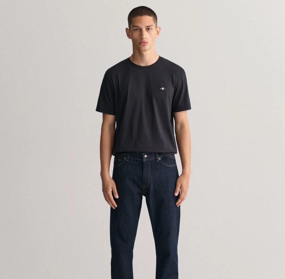 GANT Erkek Lacivert Regular Fit Jean Pantolon