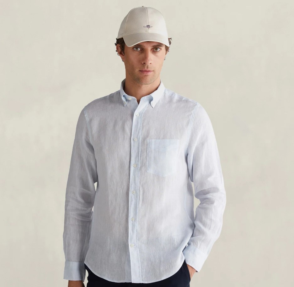 GANT Erkek Mavi Regular Fit Gömlek