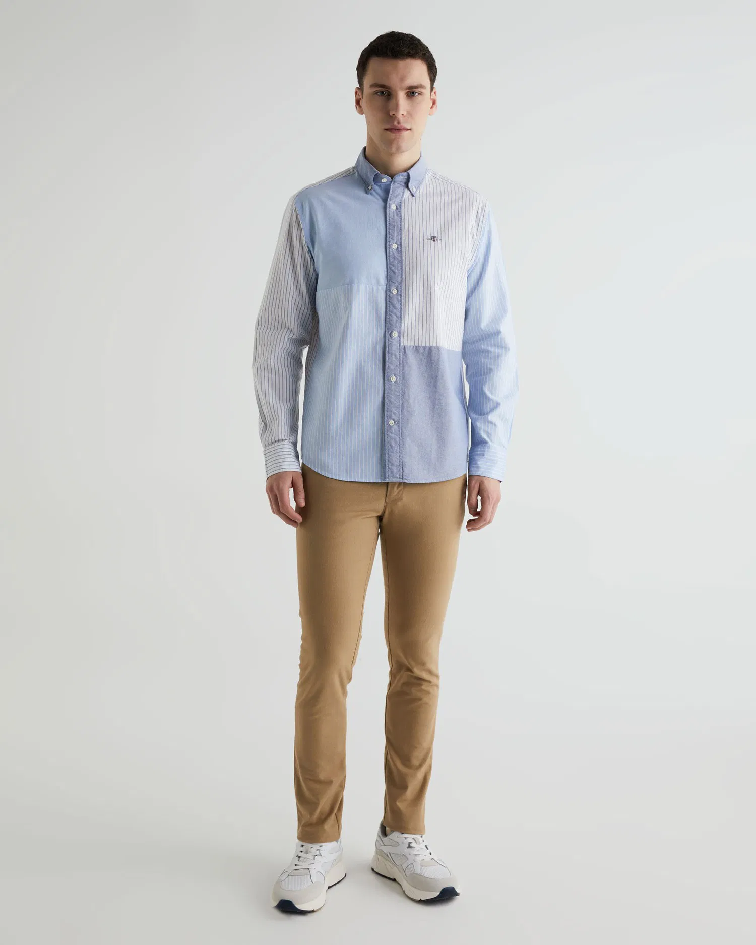 GANT Erkek Mavi Regular Fit Klasik Yaka Çizgili Gömlek