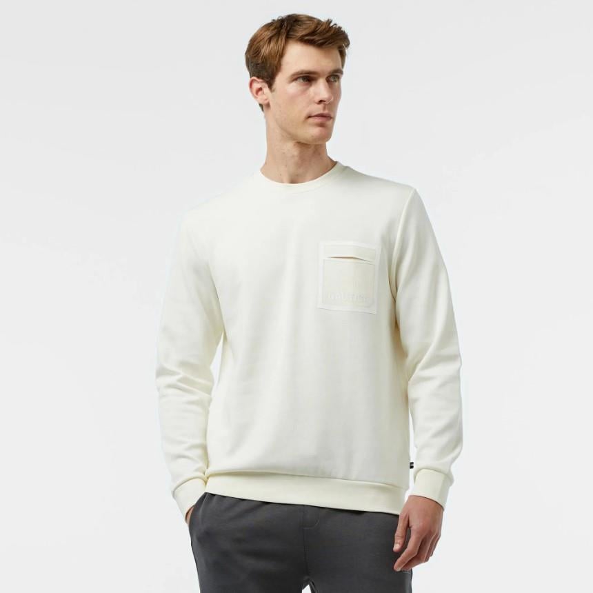 Nautica Erkek Beyaz Regular Fit Sweatshirt