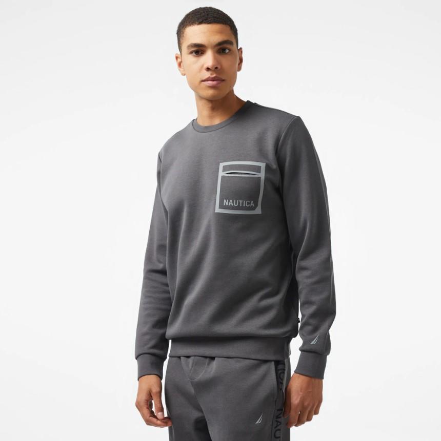 Nautica Erkek Gri Regular Fit Sweatshirt
