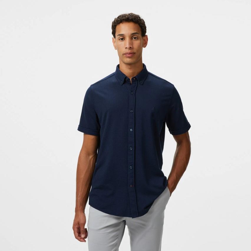 Nautica Erkek Lacivert Classic Fit Gömlek