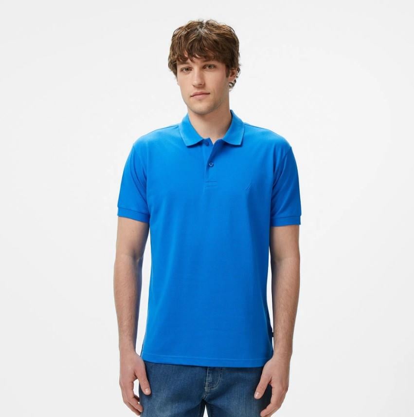 Nautica Erkek Mavi Classic Fit Polo
