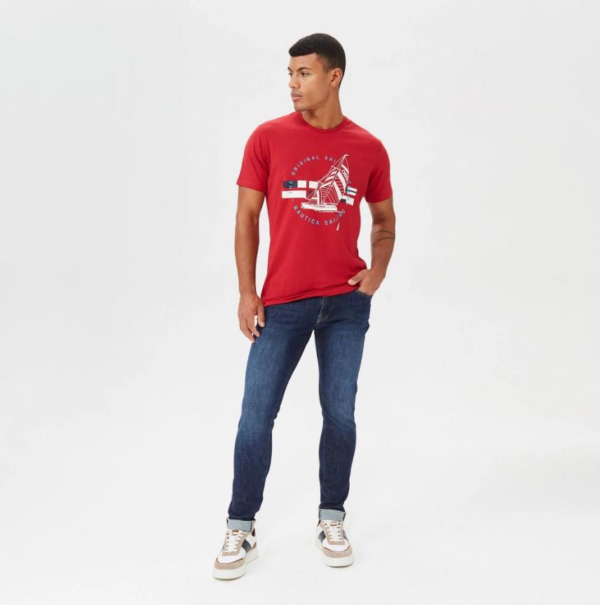 NAUTICA ERKEK MAVİ DENİM PANTOLON