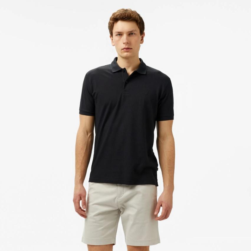 Nautica Erkek Siyah Classic Fit Polo